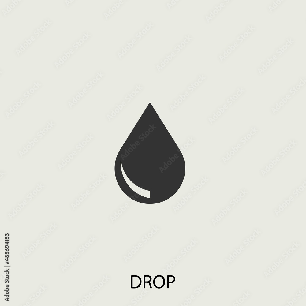 drop vector icon illustration sign drop vector icon illustration sign