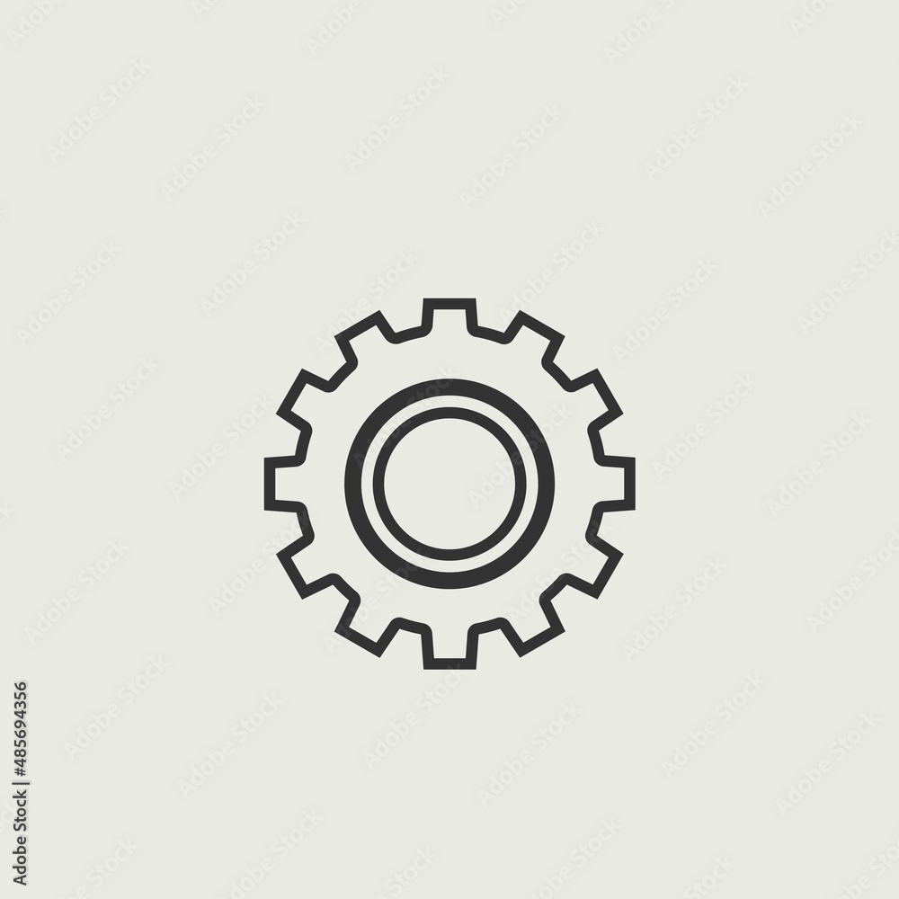 cog wheel vector icon illustration sign cog wheel vector icon illustration sign
