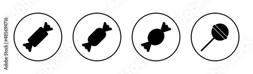Candy icons set. candy sign and symbol.