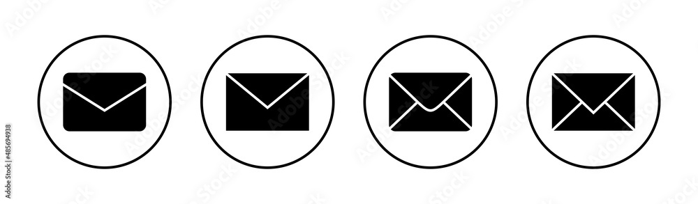 Mail icons set. email sign and symbol. E-mail icon. Envelope icon Mail icons set. email sign and symbol. E-mail icon. Envelope icon