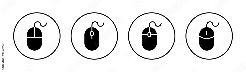 Mouse icons set. click sign and symbol. pointer icon vector. Mouse icons set. click sign and symbol. pointer icon vector.