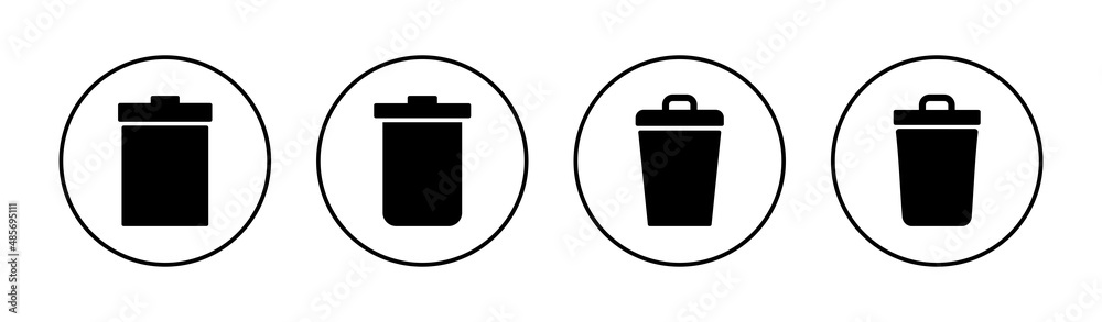 Trash icons set. trash can icon. delete sign and symbol. Trash icons set. trash can icon. delete sign and symbol.
