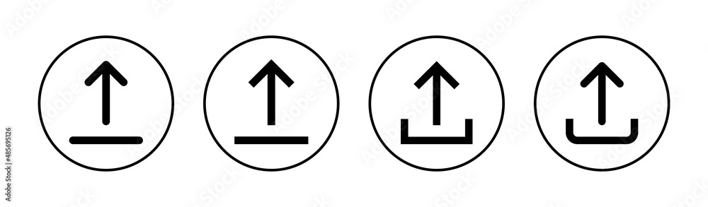 Upload icons set. load data sign and symbol Upload icons set. load data sign and symbol