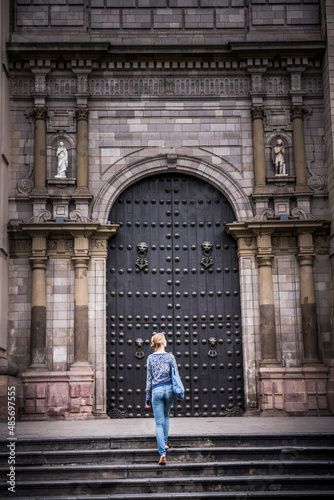 Basilica Cathedral of Lima, Plaza de Armas (Plaza Mayor), Lima, Lima Province, Peru, South America © Matthew