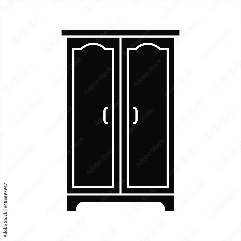 cupboard icon. Elements of furniture icon. vector illustration for websites, web design, mobile app, info graphic on white background