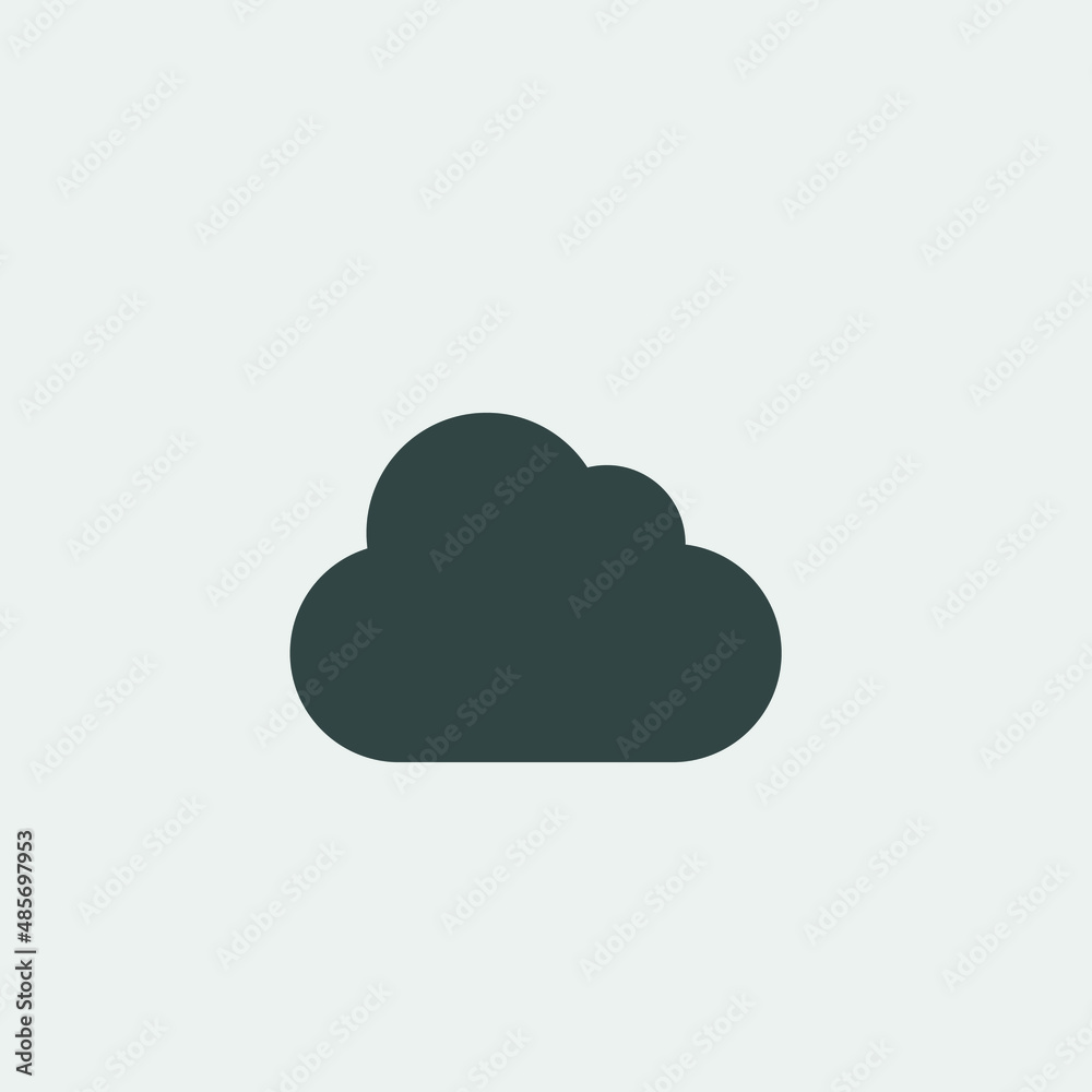 cloud vector icon illustration sign cloud vector icon illustration sign