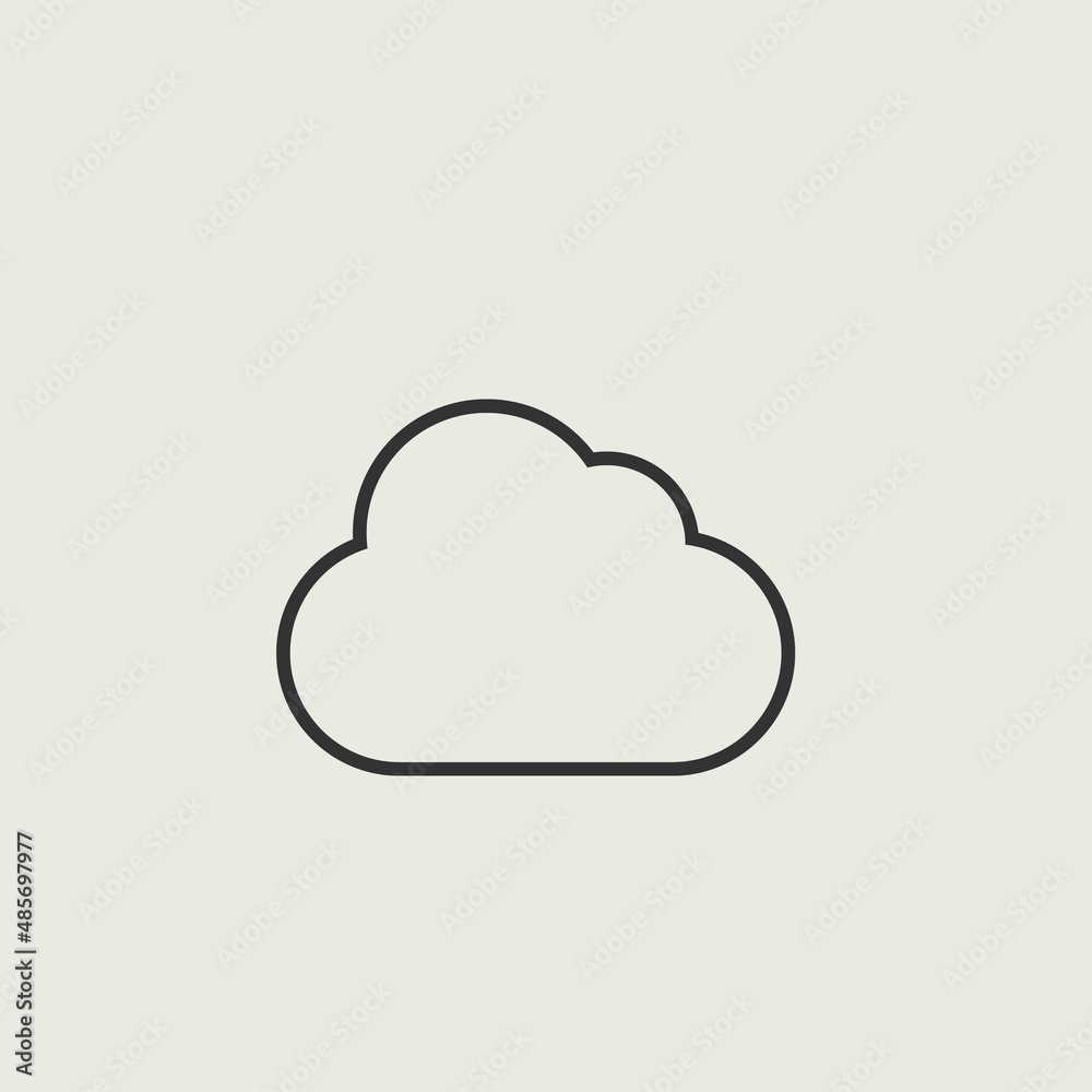 cloud vector icon illustration sign cloud vector icon illustration sign