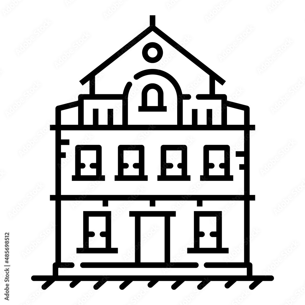 House Flat Icon Isolated On White Background House Flat Icon Isolated On White Background