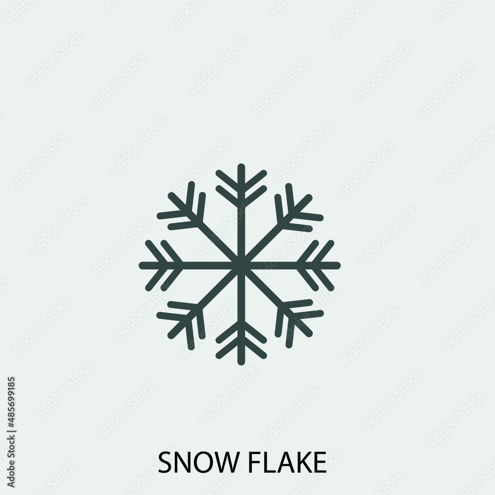 snowflake vector icon illustration sign snowflake vector icon illustration sign