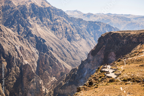 Mirador Cruz del Condor (Condor viewpoint) near Colca Canyon, Peru, South America