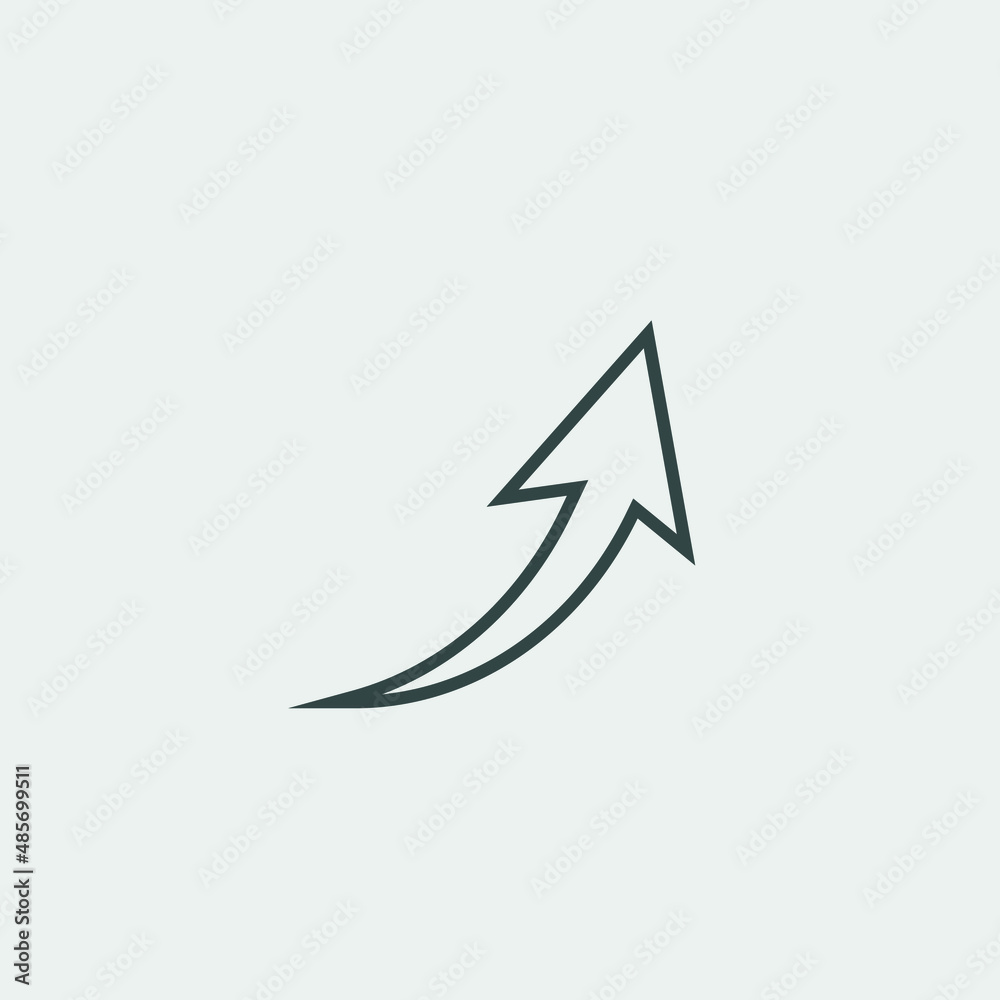 upward arrow vector icon illustration sign upward arrow vector icon illustration sign