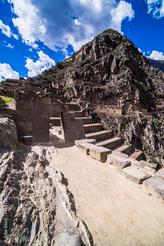 Inca Ruins of Ollantaytambo, Sacred Valley of the Incas (Urubamba Valley), near Cusco, Peru, South America