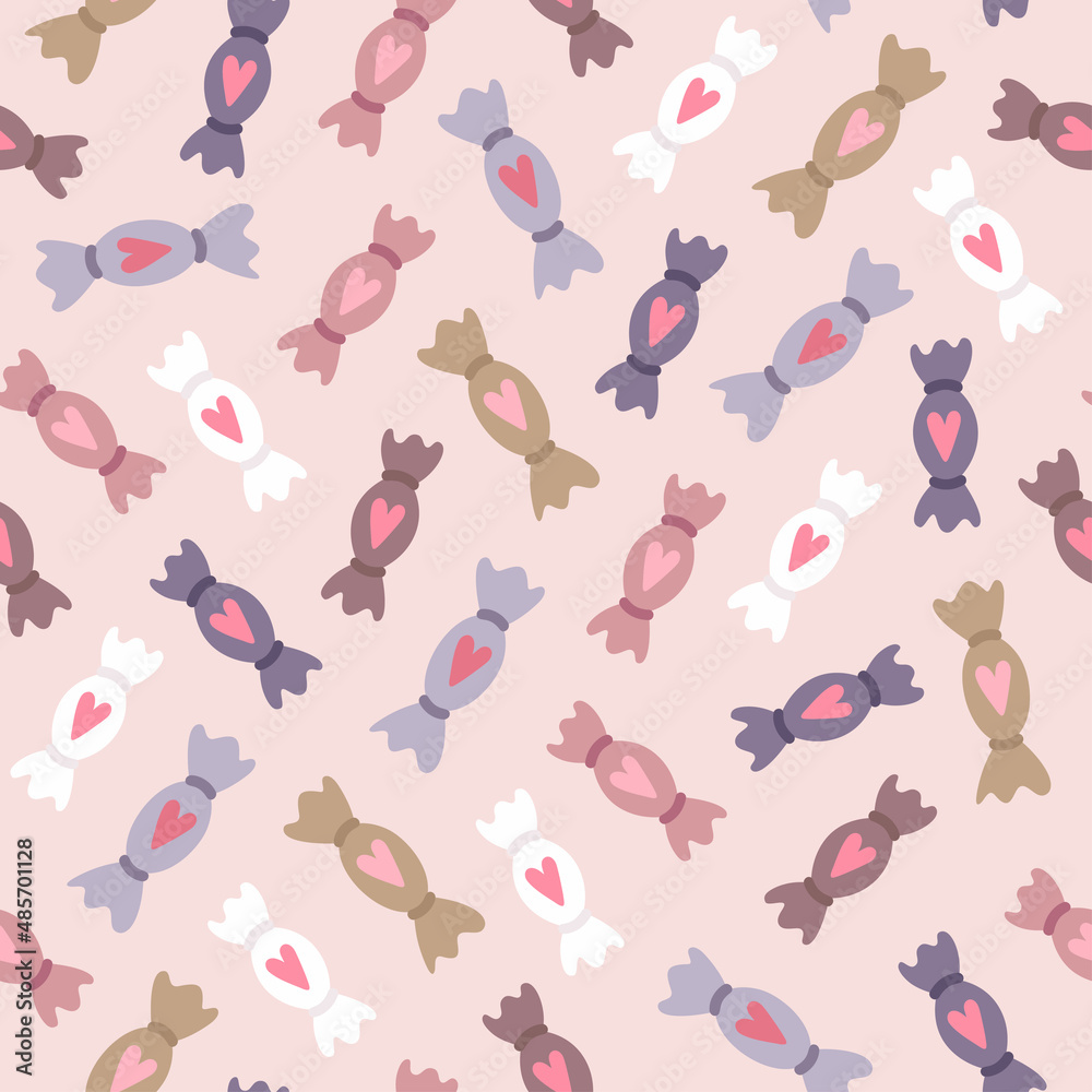 Romantic candy pattern Romantic candy pattern