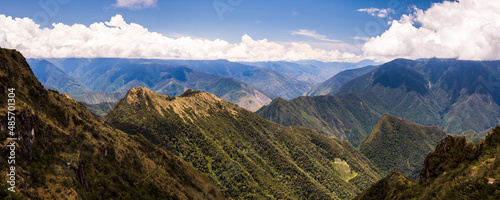 Scenery on day 3 of Inca Trail Trek  Cusco Region  Peru  South America