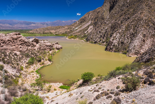 Lake near San Juan, in the San Juan Province of Argentina, South America