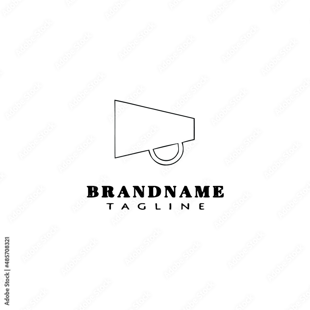 megaphone logo icon design template black isolated illustration megaphone logo icon design template black isolated illustration