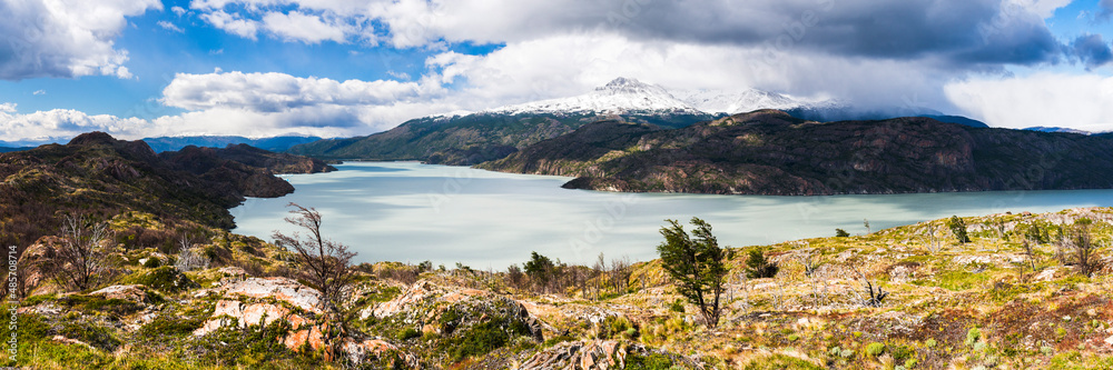 Lake Grey (Lago Grey), Torres del Paine National Park, Patagonia, Chile, South America