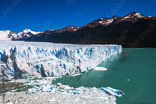 Beautiful Argentinian landscape showing amazing nature at Perito Moreno Glacier, Los Glaciares National Park, near El Calafate, Patagonia, Argentina, South America
