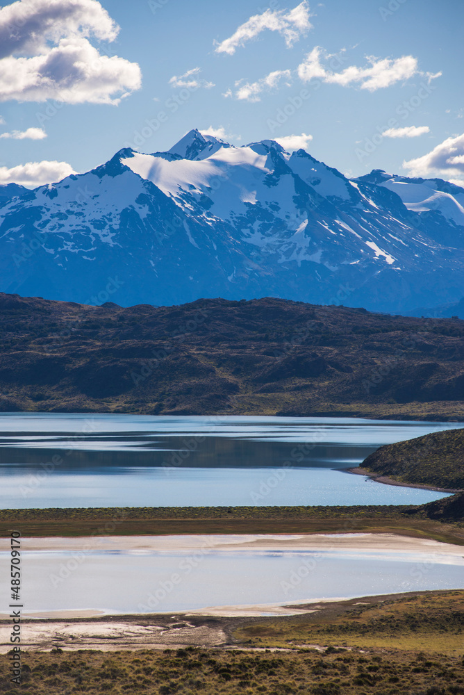Belgrano Lake (Lago Belgrano) with Andes Mountain Range backdrop, Perito Moreno National Park, Santa Cruz Province, Patagonia, Argentina, South America
