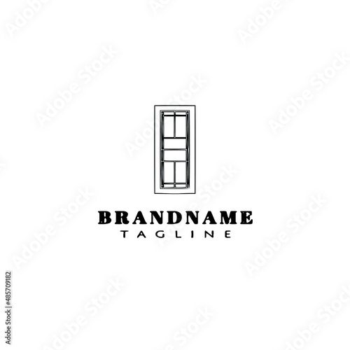 tennis court logo icon design template vector illustration