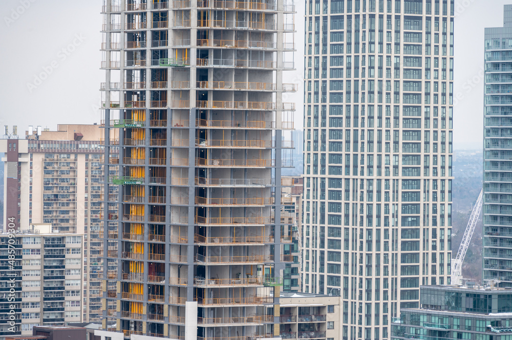 Younge and Davisville ave condos and apartments being built and city scape Younge and Davisville ave condos and apartments being built and city scape