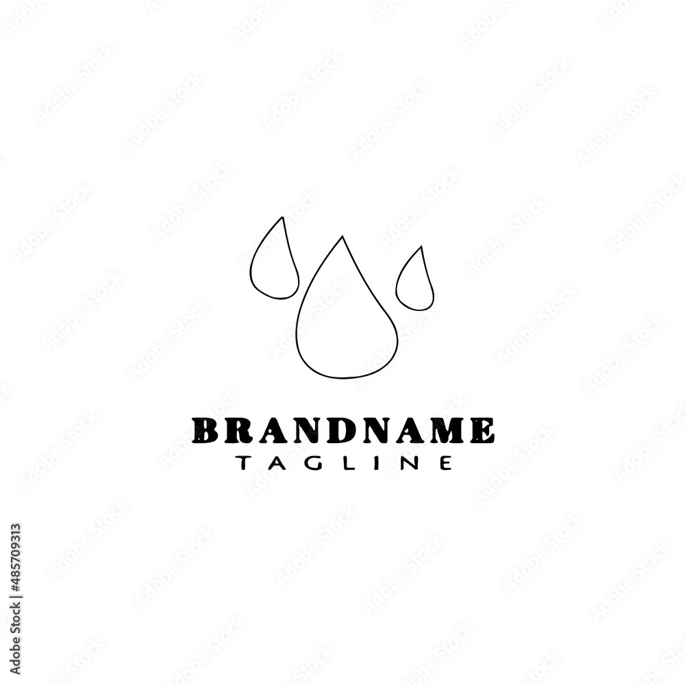 Fototapeta premium drop of water logo icon design template vector illustration