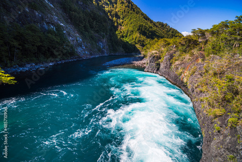 Petrohue Falls  Vicente Perez Rosales National Park  Chilean Lake District  Chile  South America