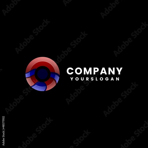 Free Download colorful modern letter o logo design - GFXLoad