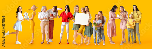 Group of beautiful women wi...