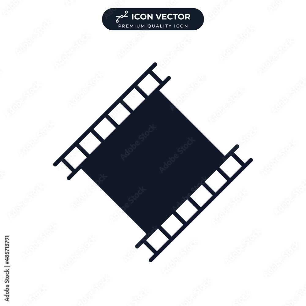 Film strip icon symbol template for graphic and web design collection logo vector illustration Film strip icon symbol template for graphic and web design collection logo vector illustration