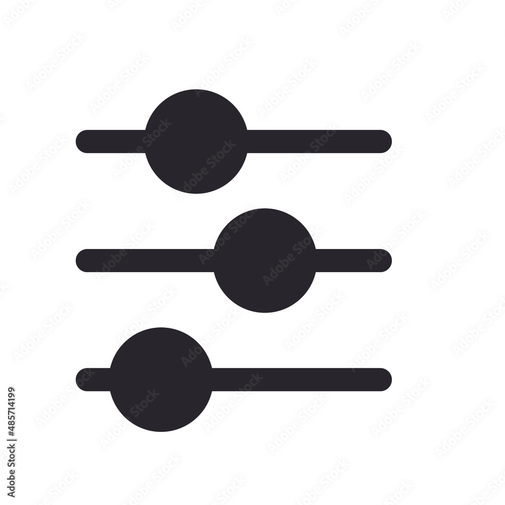 Equalizer Icon Flat Equalizer Icon Flat