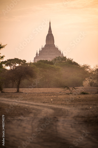 Sulamani Temple in the Temples of Bagan  Pagan  at sunrise  Myanmar  Burma 