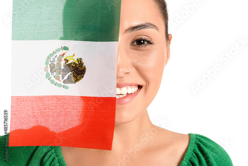 Beautiful woman with Mexica...