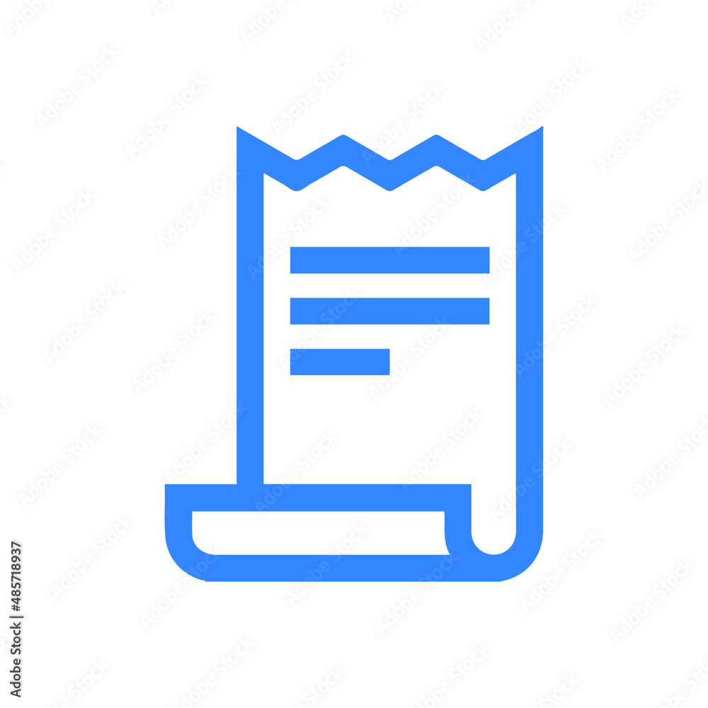 Receipt or shopping receipt icon Receipt or shopping receipt icon
