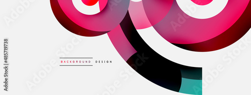 Circle abstract background. Vector illustration for wallpaper banner background card or landing page