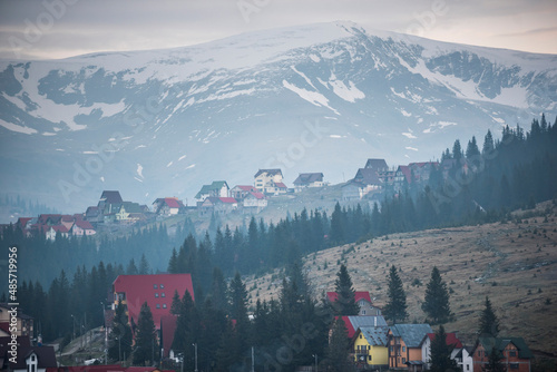 Ranca, a ski resort in the Parang Mountains, Carpathian Mountains, Oltenia Region, Romania photo