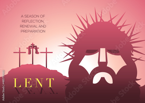 The Time Of Lent Vector Illustration