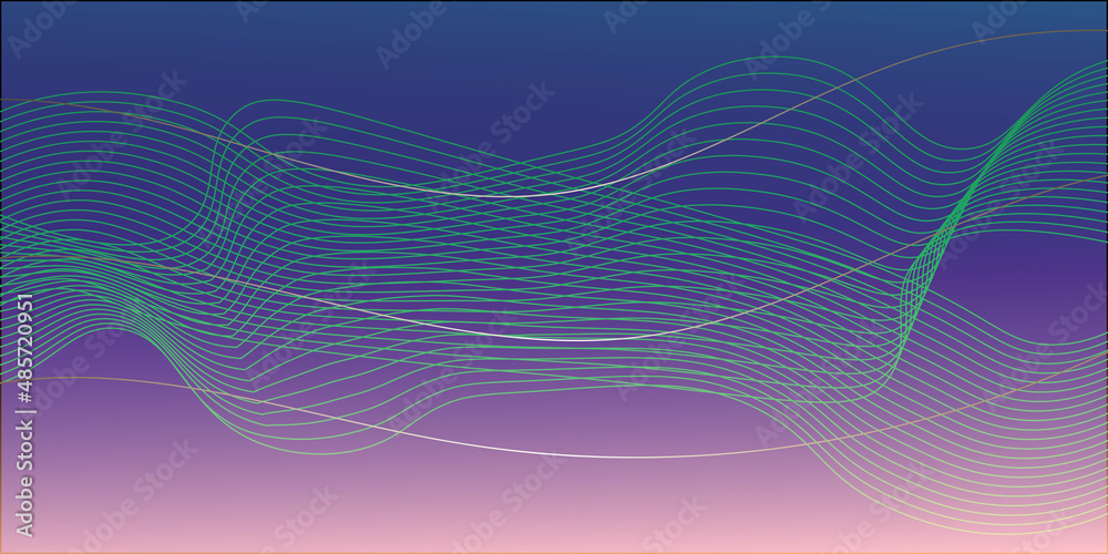 abstract blue background with lines and Abstract shiny glowinng color wave design element on dark background - science or technology concept, vector. abstract blue background with lines and Abstract shiny glowinng color wave design element on dark background - science or technology concept, vector.