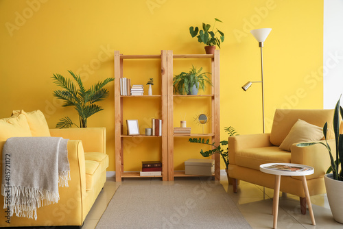 Interior of bright living r...