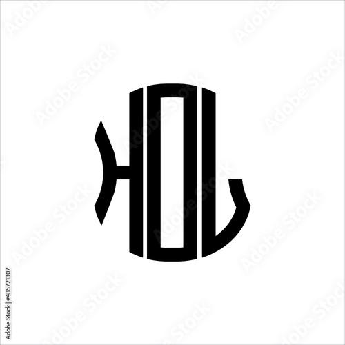 HDL letter logo creative design. HDL unique design, HOL letter logo creative design. HOL unique design