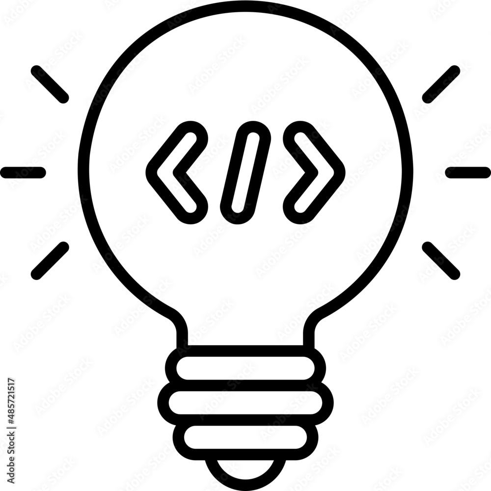 idea outline icon idea outline icon