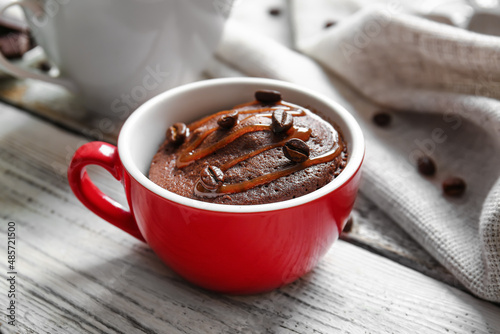 Cup with tasty chocolate br...
