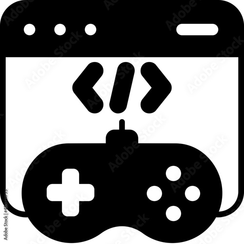 game development glyph icon