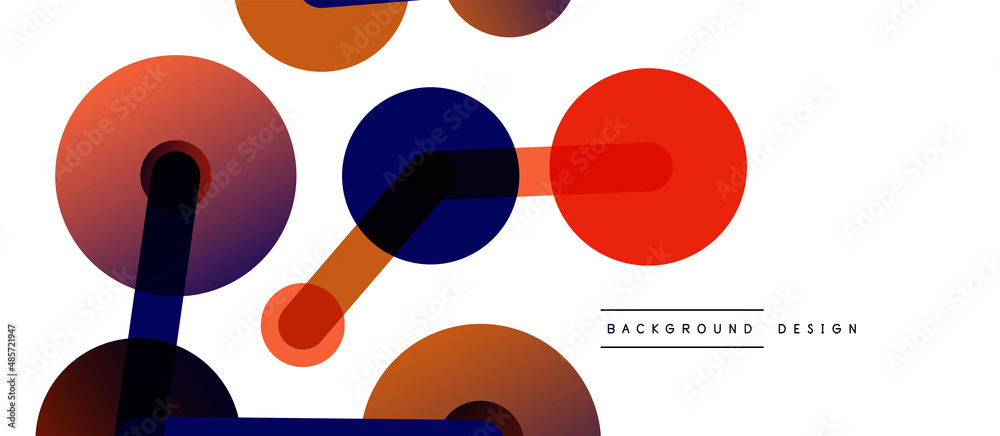 Abstract background. Round dots connected by lines. Trendy techno business template for wallpaper, banner, background or landing Abstract background. Round dots connected by lines. Trendy techno business template for wallpaper, banner, background or landing