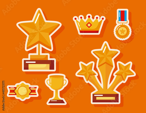 win awards six icons