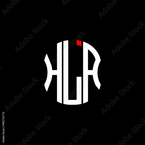 HLA letter logo creative design. HLA unique design