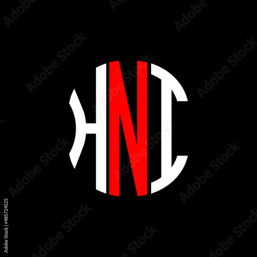 HNI letter logo creative design. HNI unique design