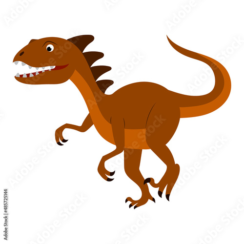 cute cartoon dinosaur . vector isolated on a white background.