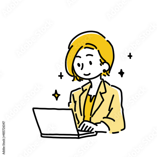 ビジネスウーマンのイラスト