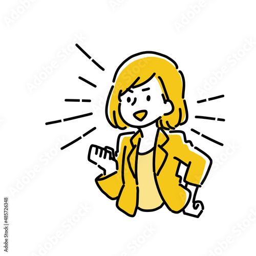 ビジネスウーマンのイラスト